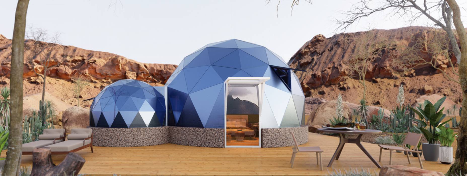 台江县球形智能光伏玻璃星空房